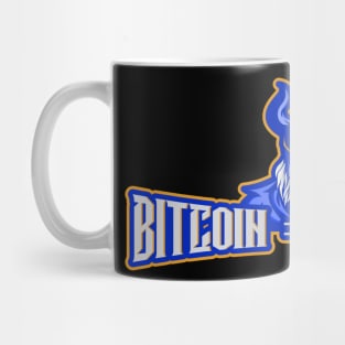 bitcoin warrior - skeleton halloween Mug